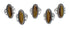 Twisted Sterling Silver Navajo Tiger Eye Ring Size 8-1/4 AX123963